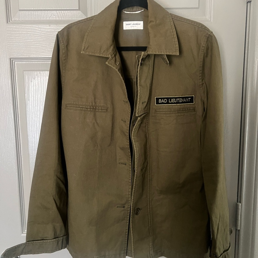 Saint Laurent Men's Khaki Field Jacket